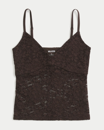 Women's All-Over Lace Cami | Women's Tops | HollisterCo.com