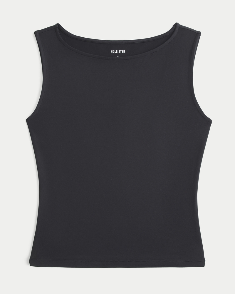SOFT TANK　704545 Women's Soft Seamless Fabric Slash-Neck Tank | Women's Tops