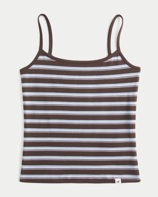 Hollister Callie Reversible Cami, Brown Stripe view 1