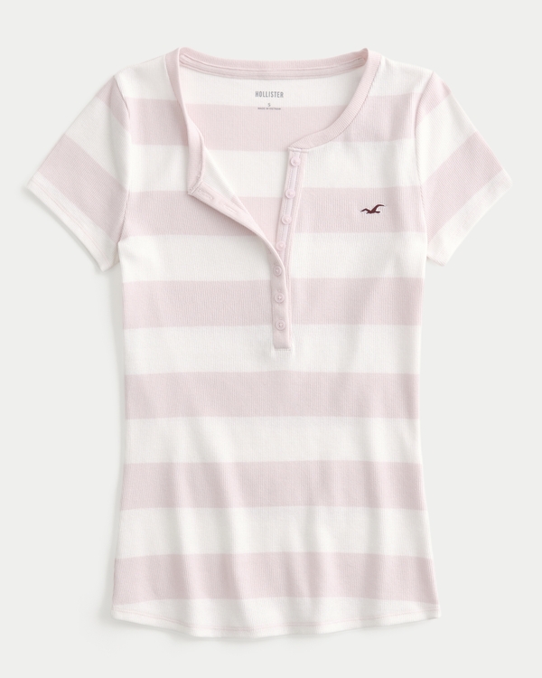 美品 00s HOLLISTERアイコン・ヘンリー xs Women's Short-Sleeve Icon Henley | Women's Clearance | HollisterCo.com