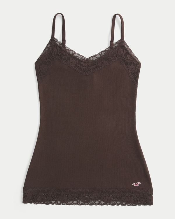 Women's Lace Trim Layering Cami | Women's Tops | HollisterCo.ca
