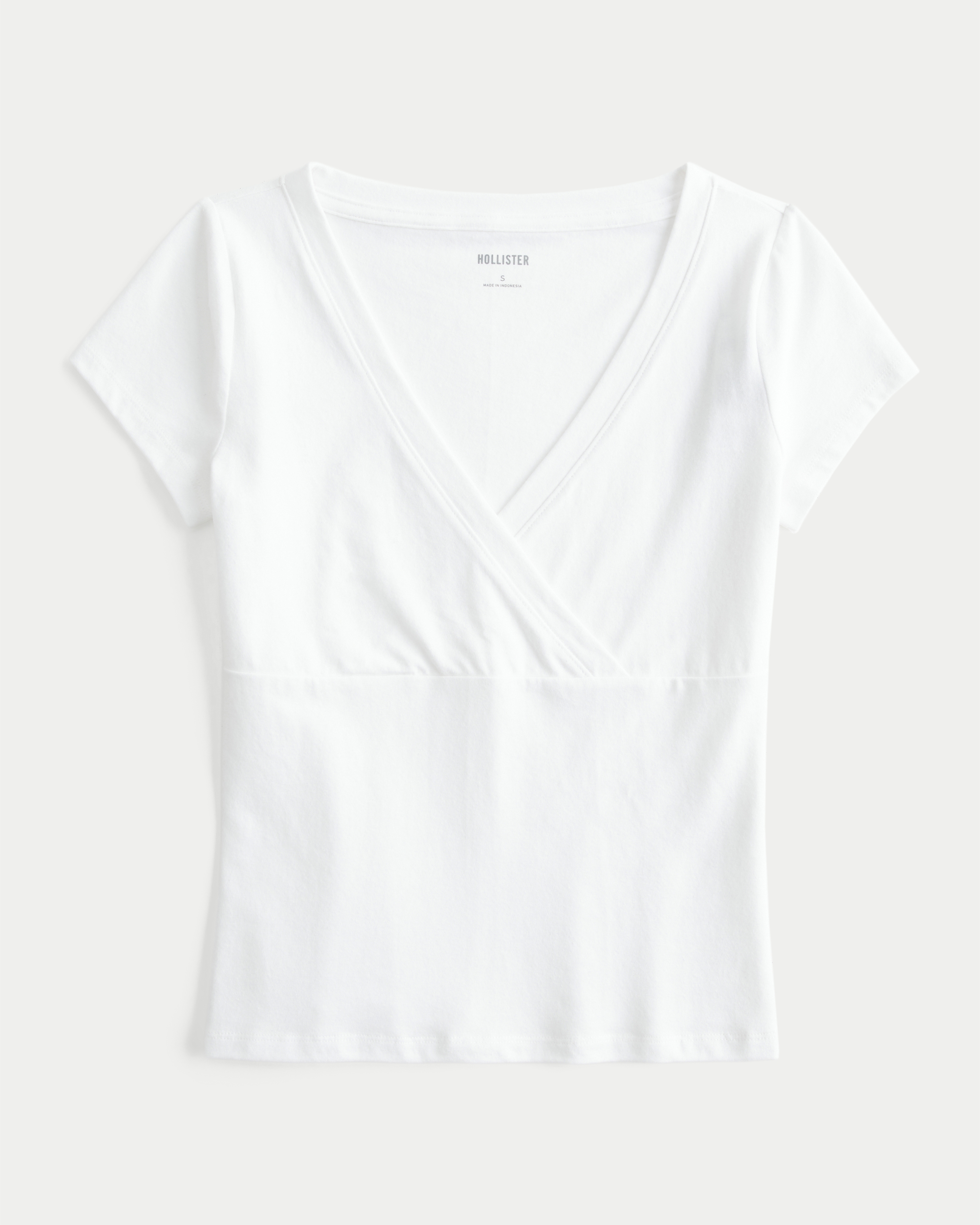 Wrap V-Neck Baby Tee