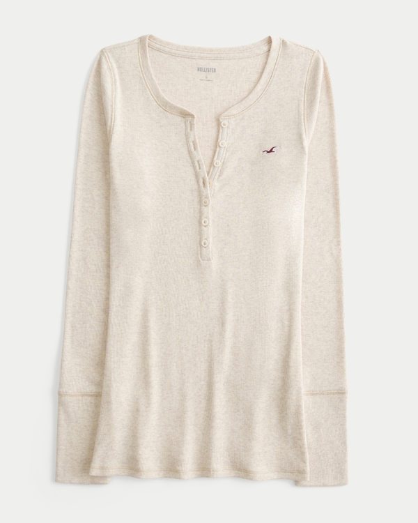 美品 00s HOLLISTERアイコン・ヘンリー xs ウィメンズ アイコン ヘンリーシャツ | ウィメンズ トップス