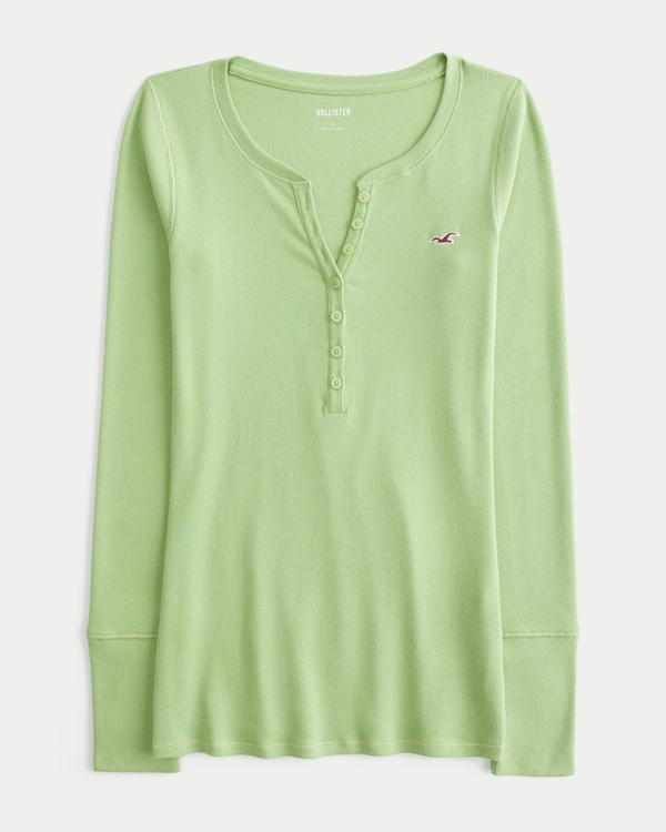Icon Henley, Lime view 1