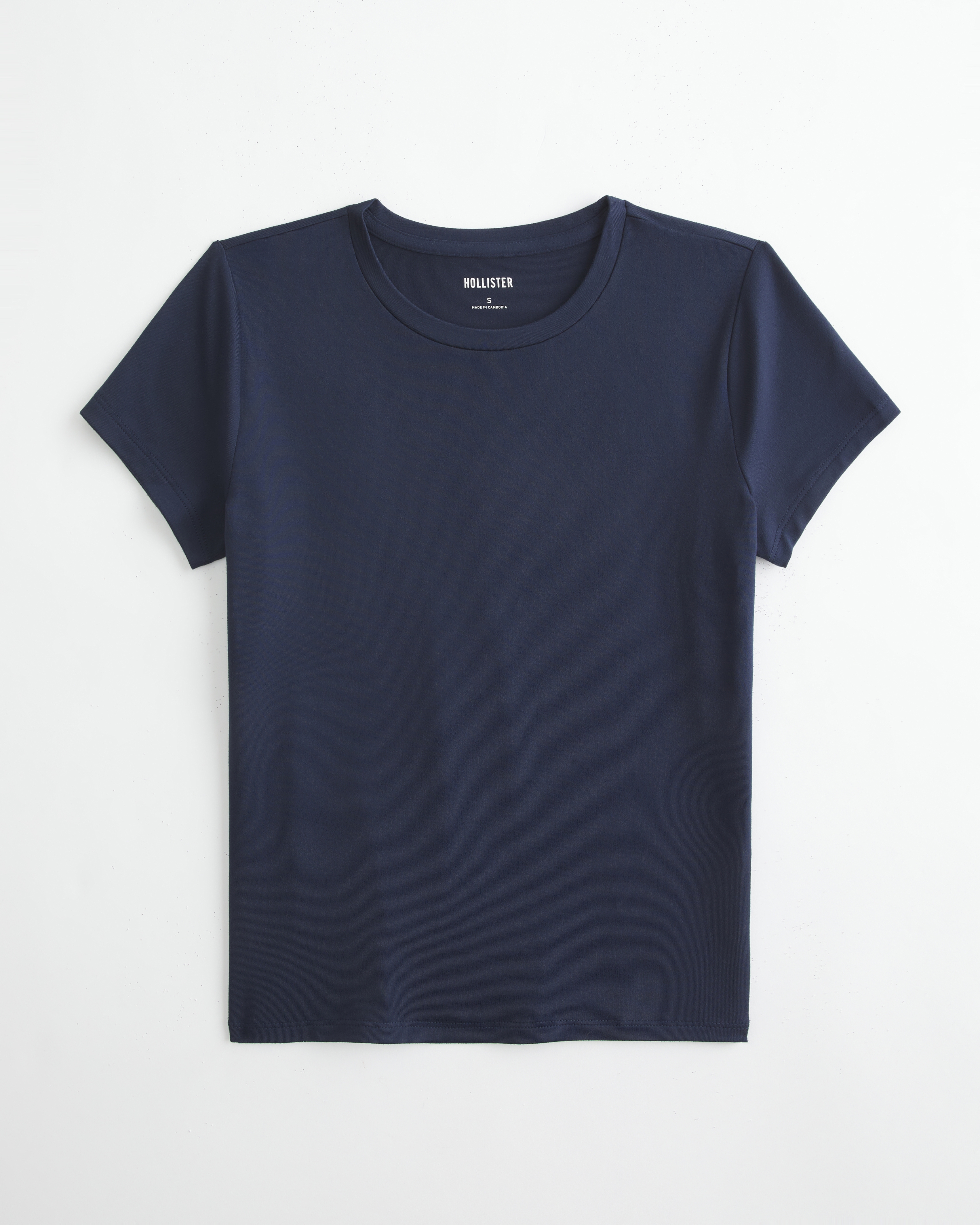 Smooth Seamless Fabric Crew Baby Tee