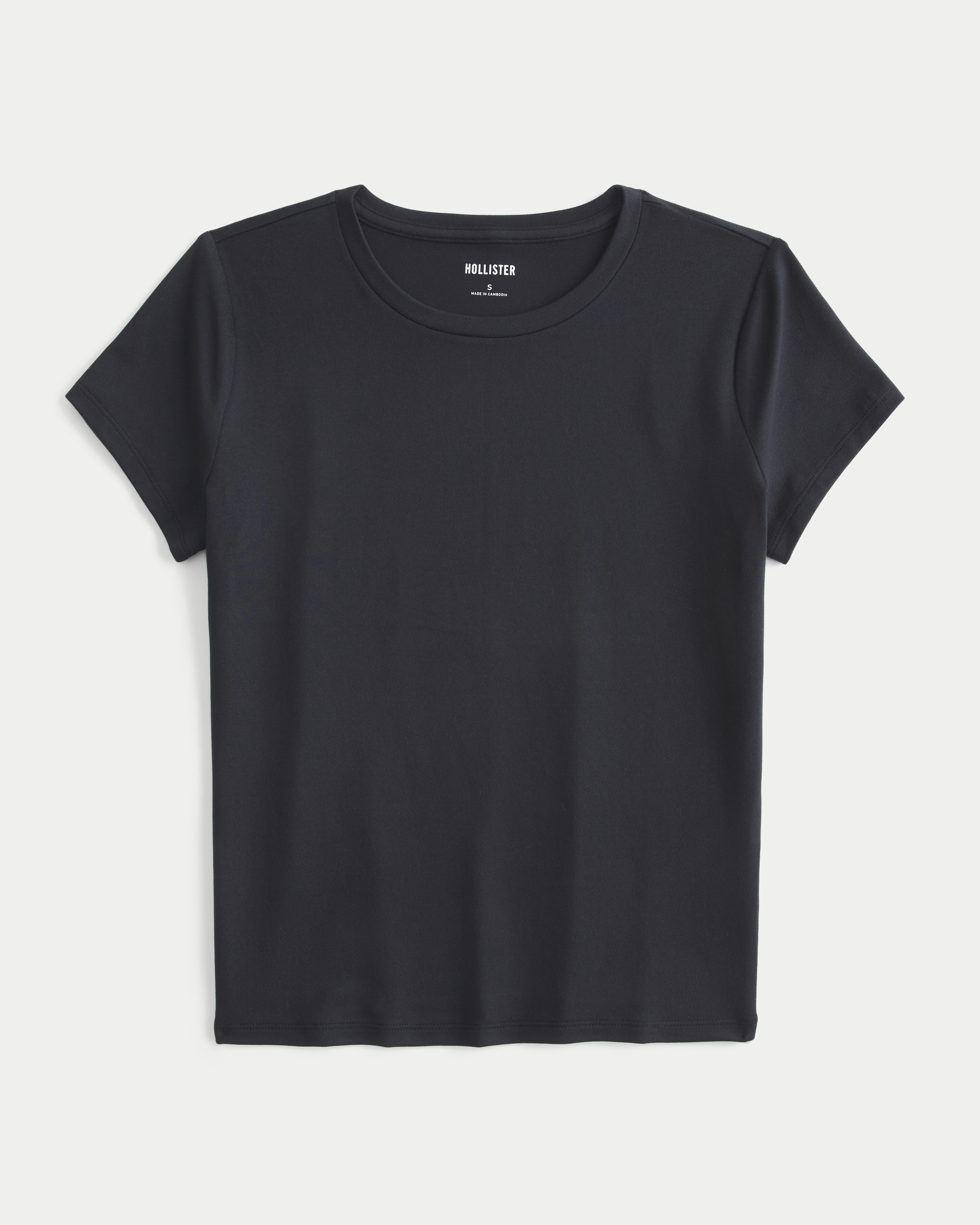 Smooth Seamless Fabric Crew Baby Tee