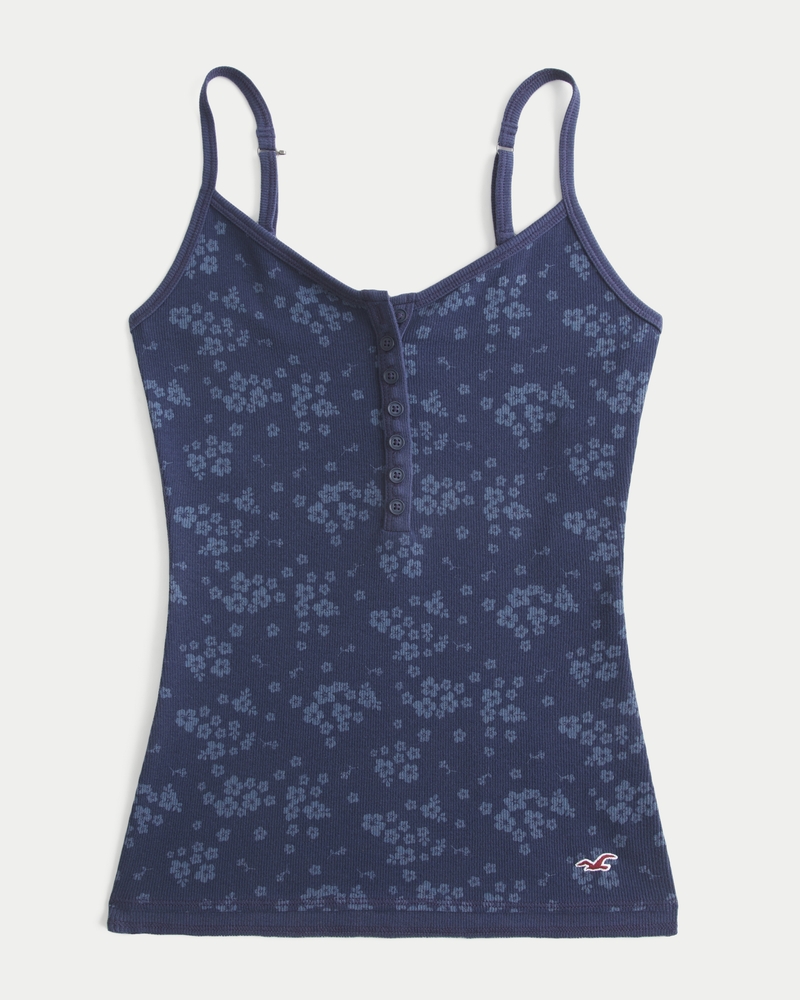 トップス litmus HP fluctuate chain cami grey Women's Henley Cami | Women's Tops | HollisterCo.com