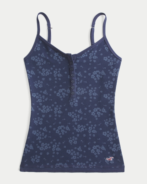 Women's Henley Cami | Women's Tops | HollisterCo.com
