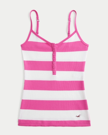 Women's Henley Cami | Women's New Arrivals | HollisterCo.com