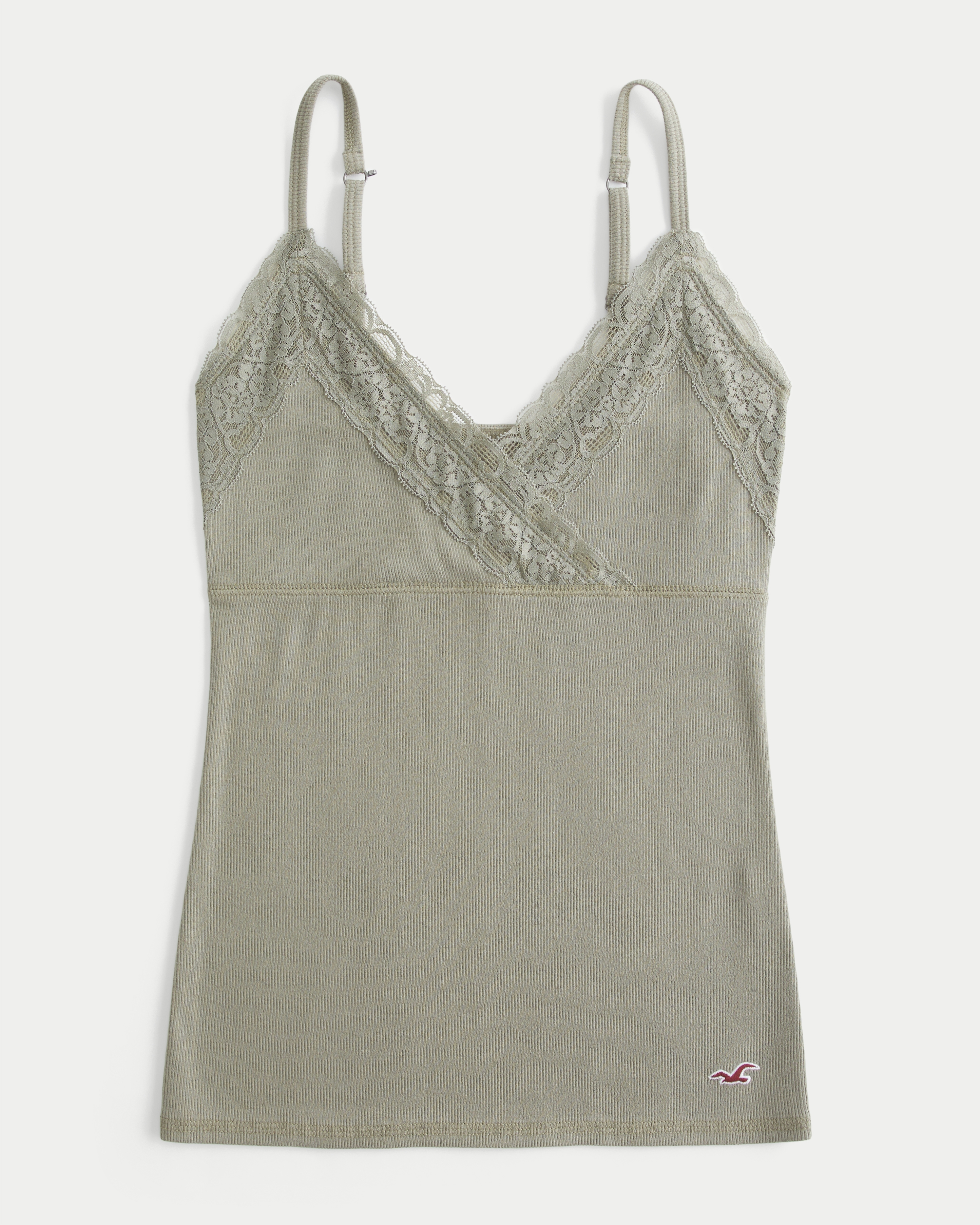 Wrap Lace Trim Layering Cami