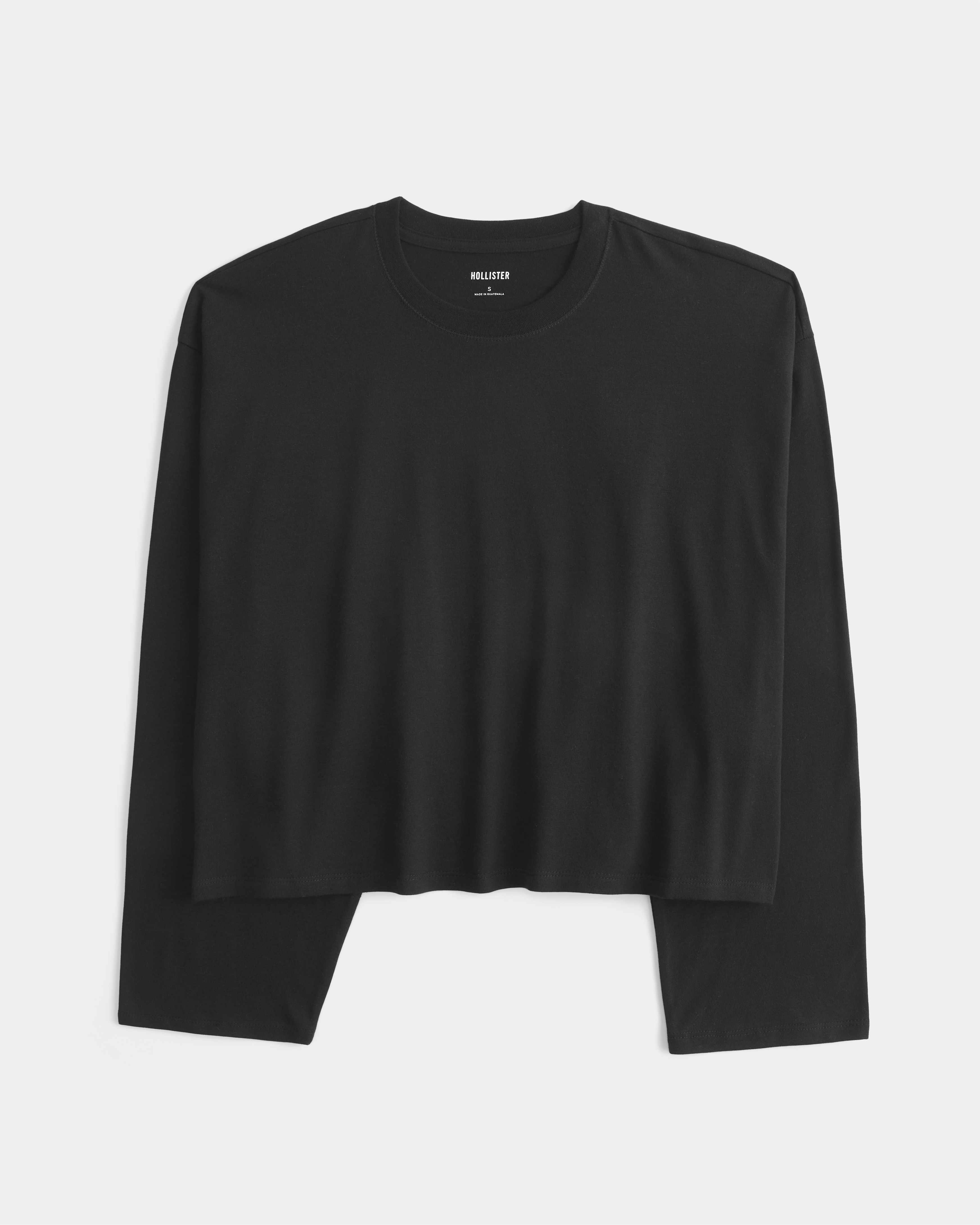 Boxy Long-Sleeve Crew T-Shirt