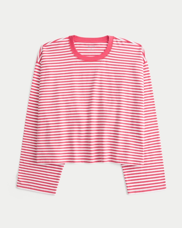 Women's Easy Crew Long-Sleeve Top | Women's Tops | HollisterCo.com