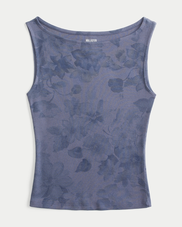 Women's Slash-Neck Tank | Women's Current Rotation | HollisterCo.com