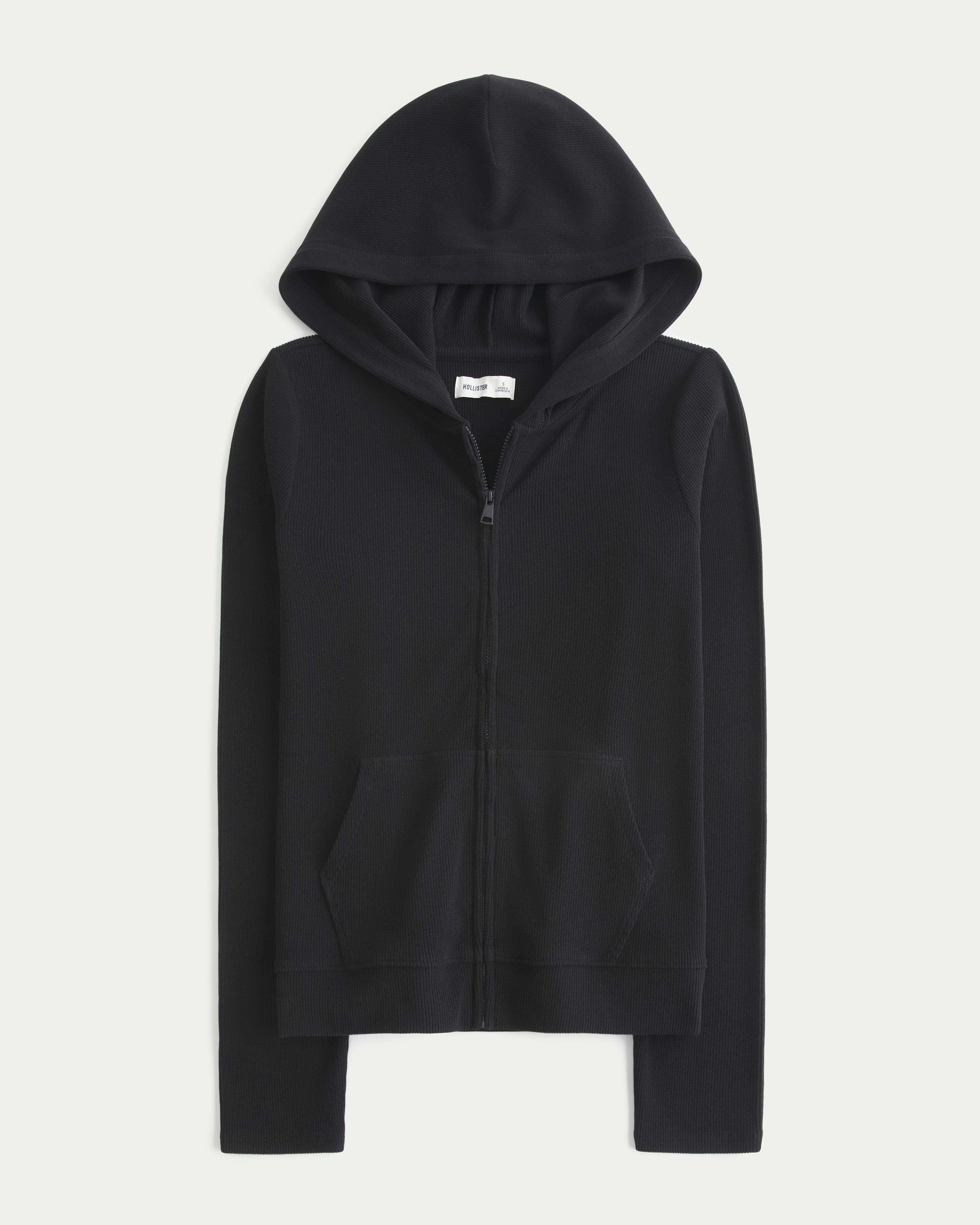 Cozy Seamless Fabric Zip-Up Hoodie
