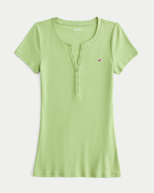 Short-Sleeve Icon Henley