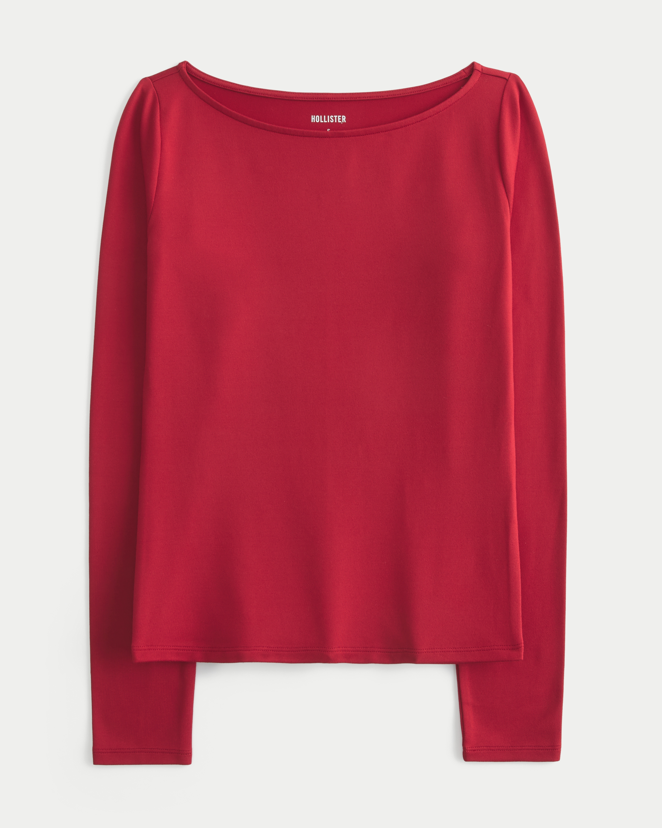 Hollister Ribbed Seamless Fabric Long-Sleeve Top | Liberty
