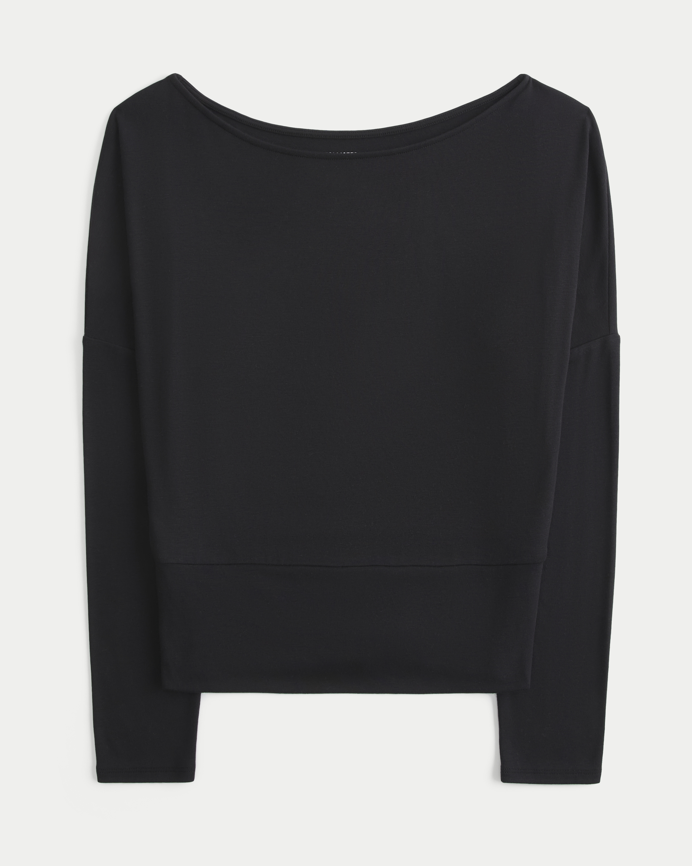 Easy Banded Long-Sleeve Top