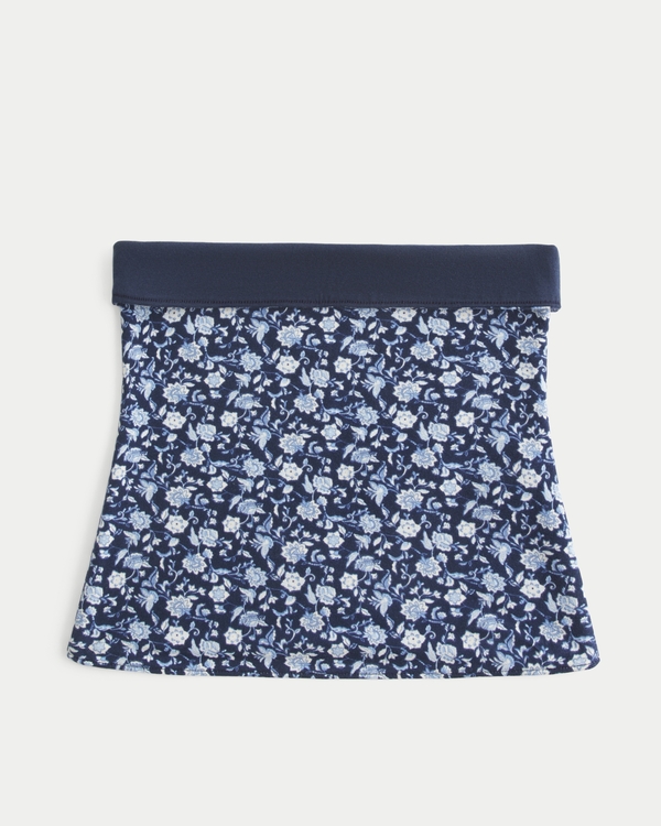 Taylor Reversible Tube Top, Navy Blue Floral view 1