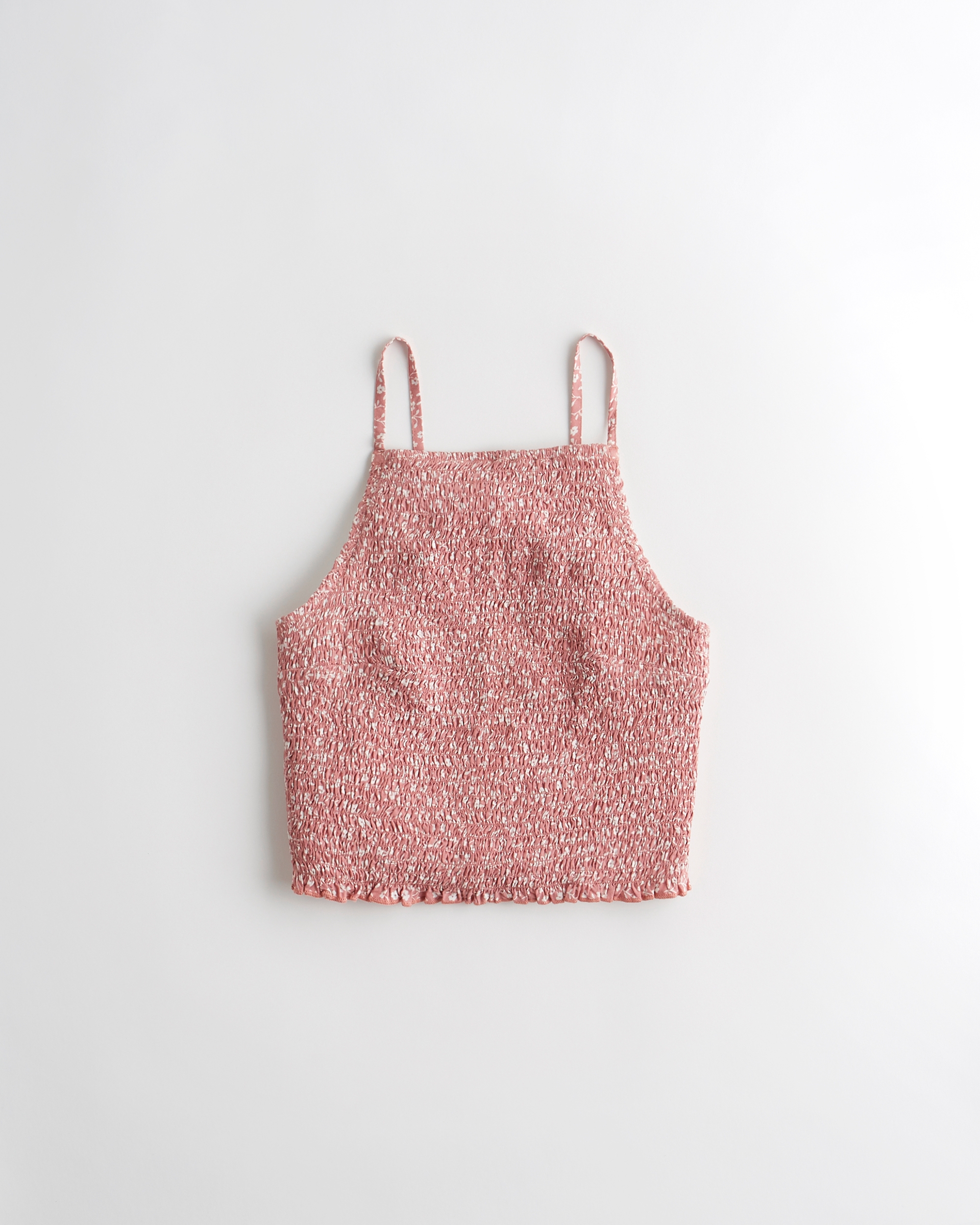 hollister pink crop top