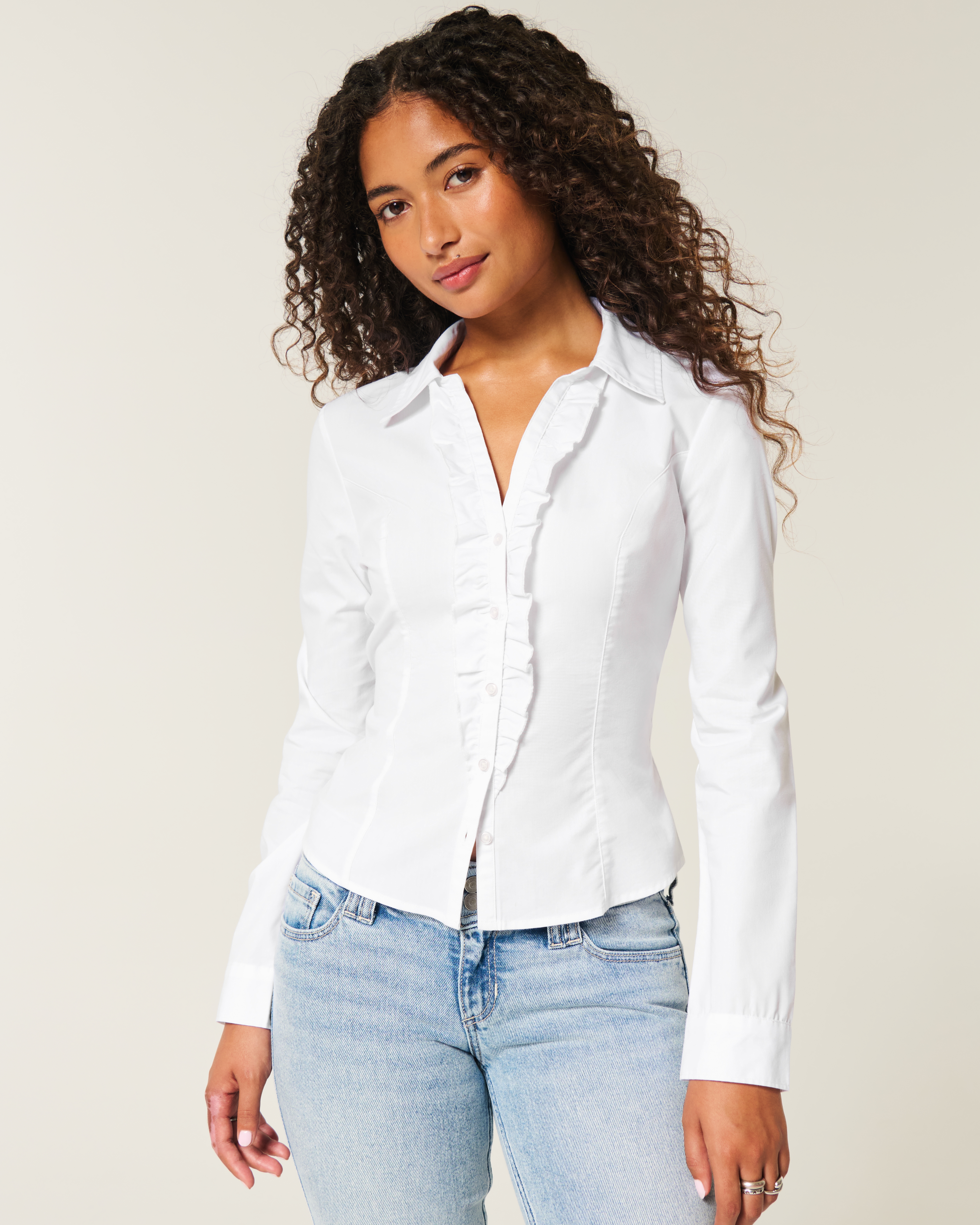 Slim Button-Through Shirt
