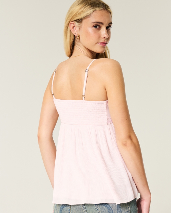 Easy Flyaway Babydoll Top, Pale Pink view 2