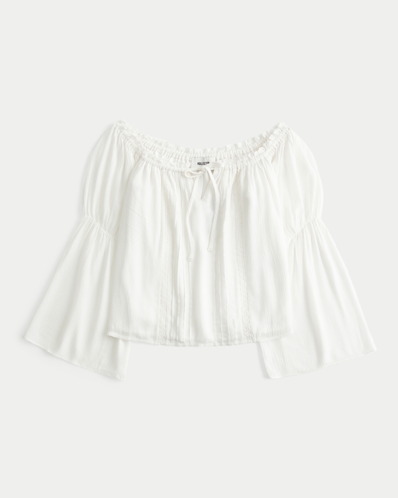 Easy Off-the-Shoulder Long-Sleeve Top