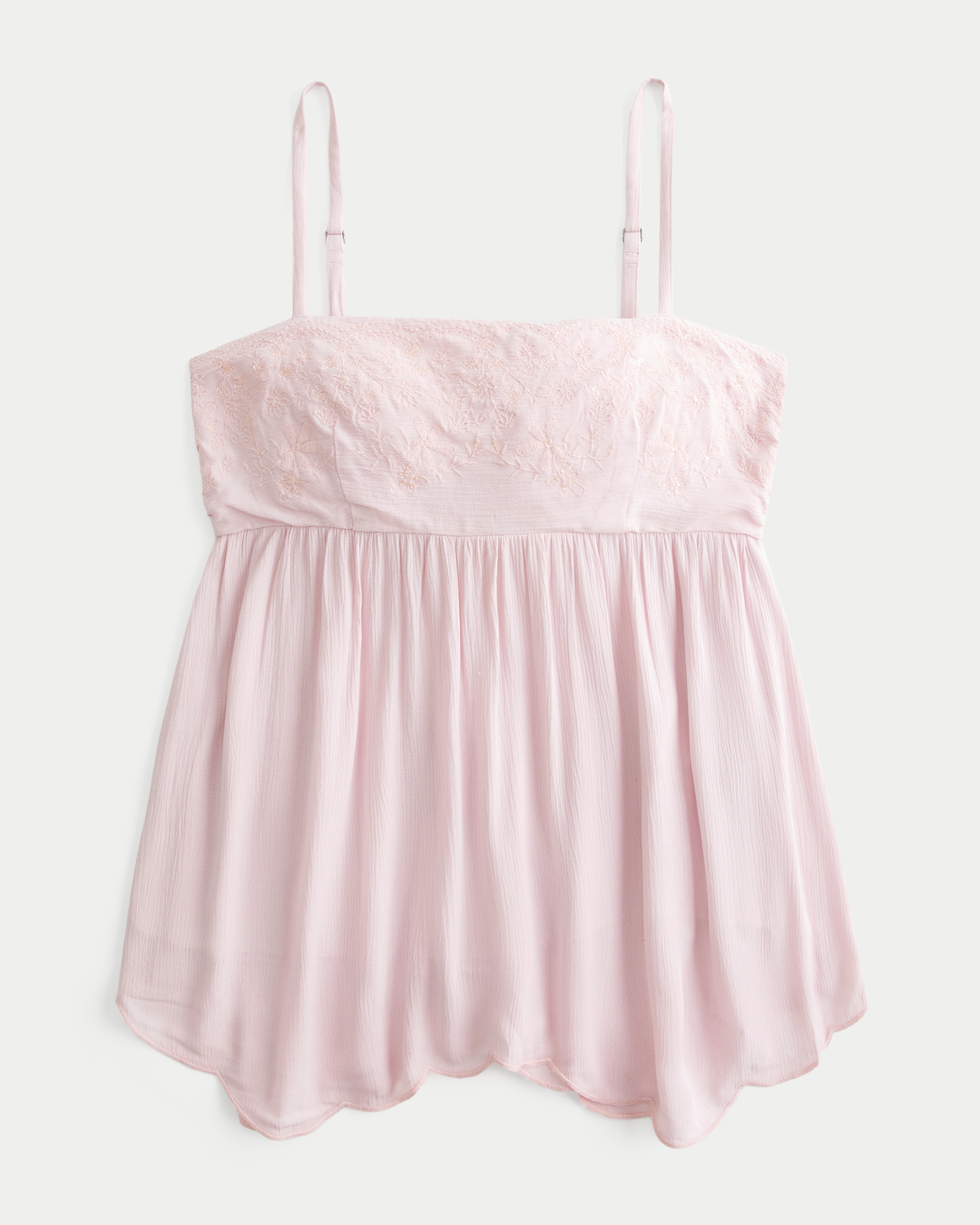 Sequin Embroidered Bust Tunic Top