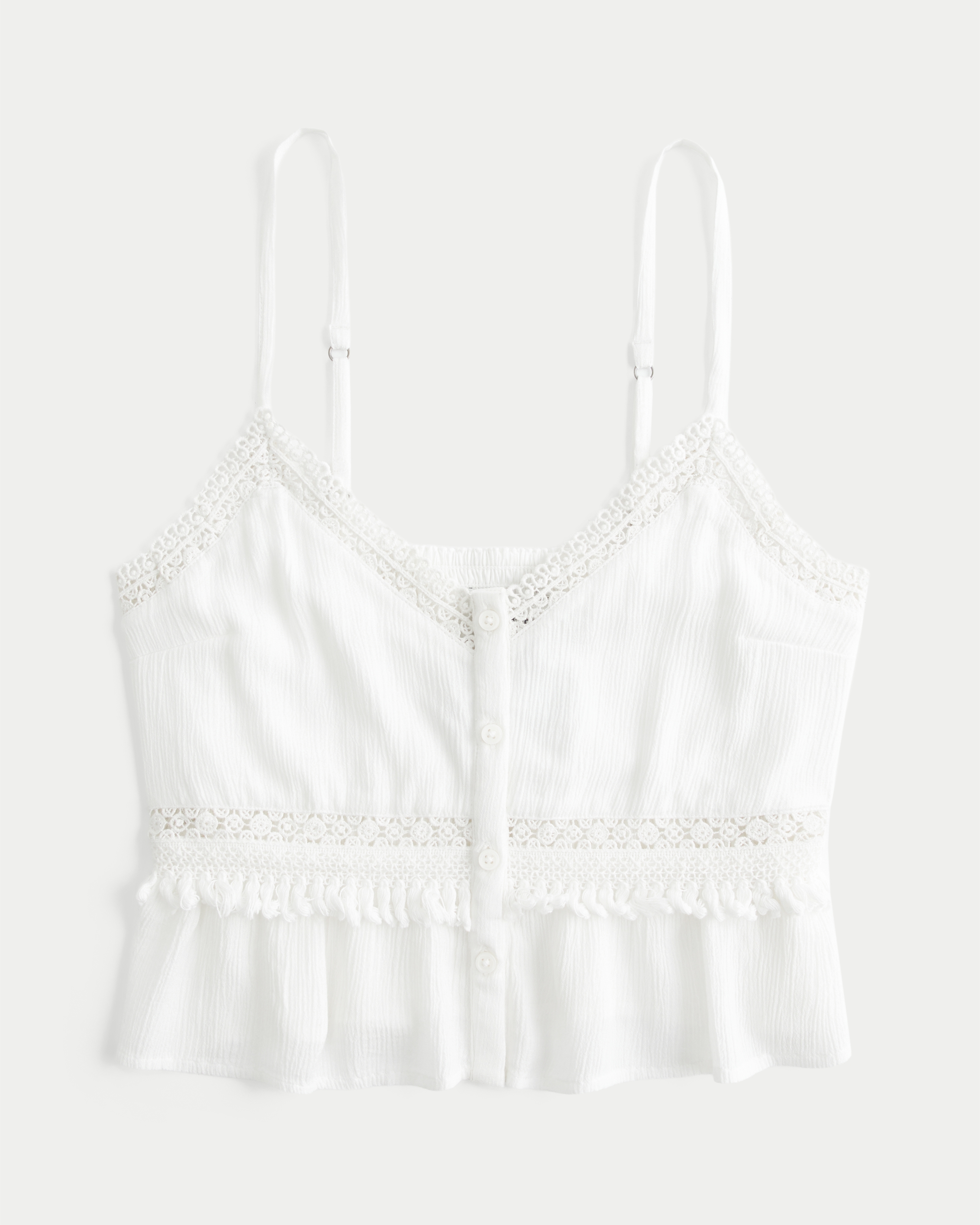 Hollister Fringe Crop Mini Tank