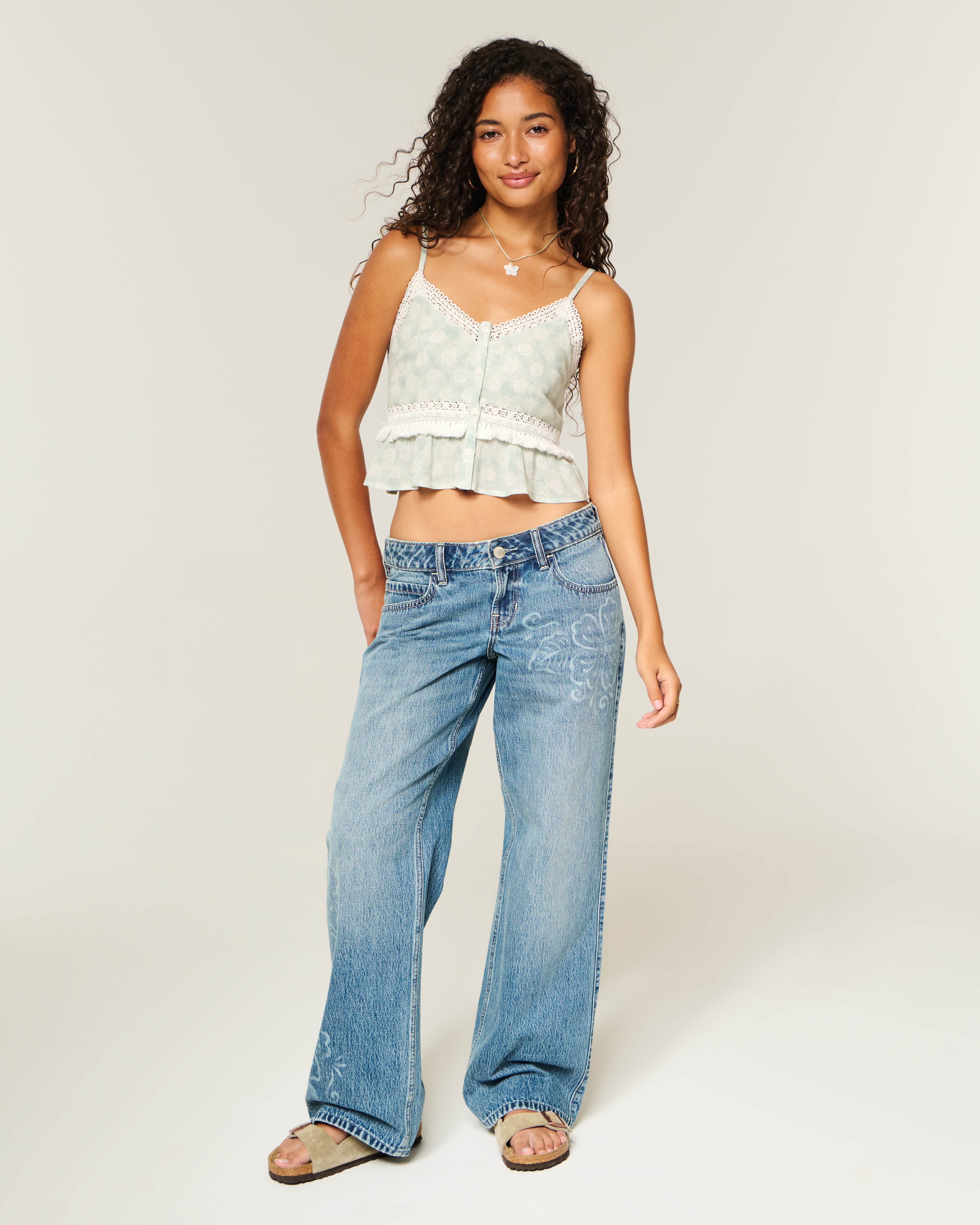 Hollister Fringe Crop Mini Tank