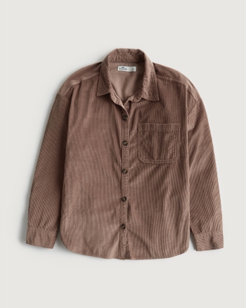 Hollister tan corduroy button down jacket size XL cotton - $25 - From