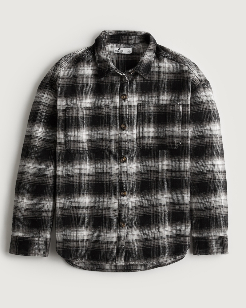 Women's Oversized Shirt Jacket | Women's Clearance | HollisterCo.ca