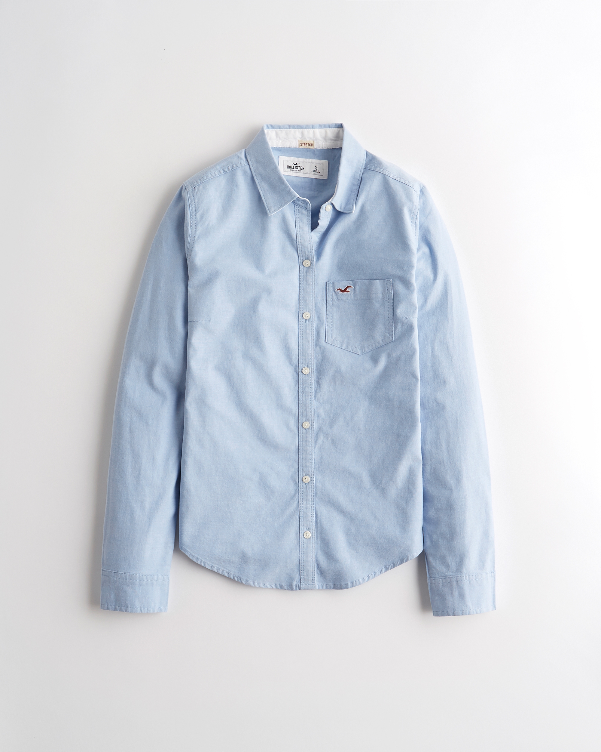 hollister denim shirt