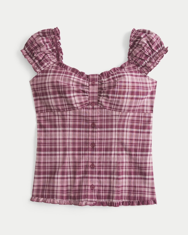 ウィメンズ Slim and Snatched Poplin Scoop Top | ウィメンズ