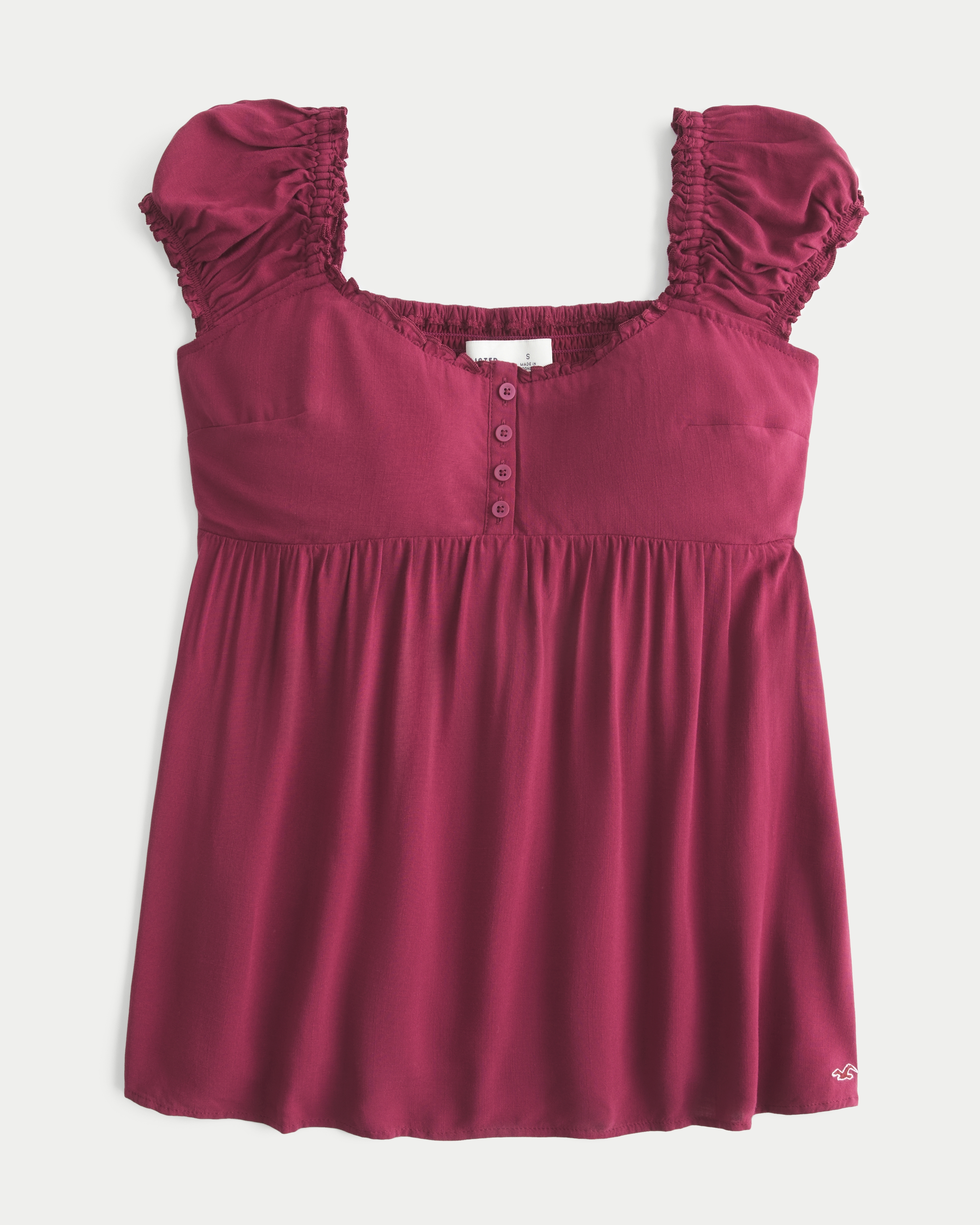 Cap Sleeve Tunic Babydoll Top