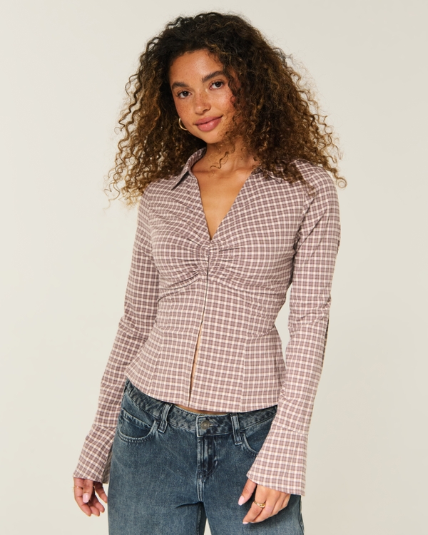 Hollister Ciara Bell Sleeve Shirt