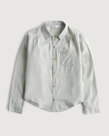 Hollister top popover shirt