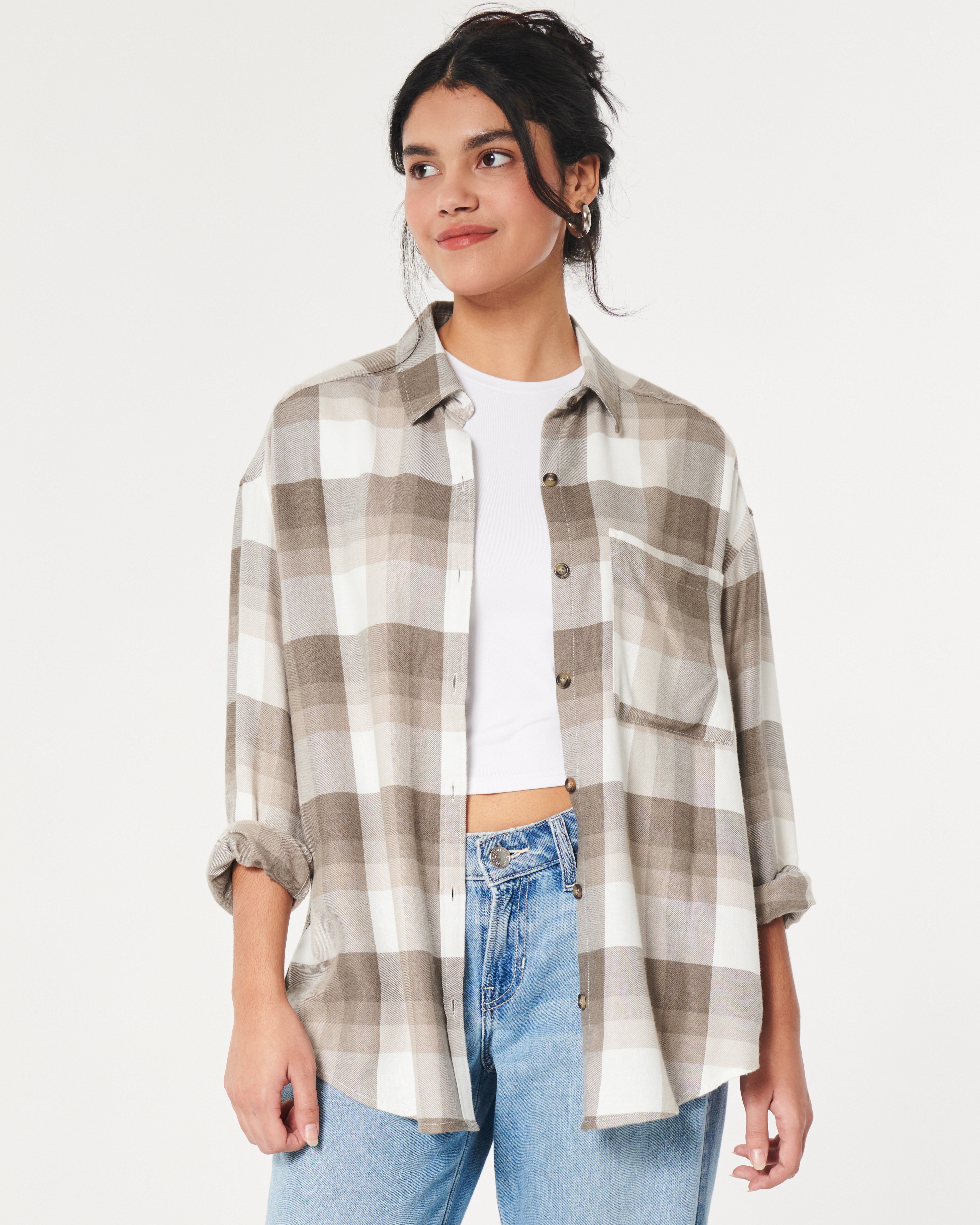 Oversized Flannel Shirt