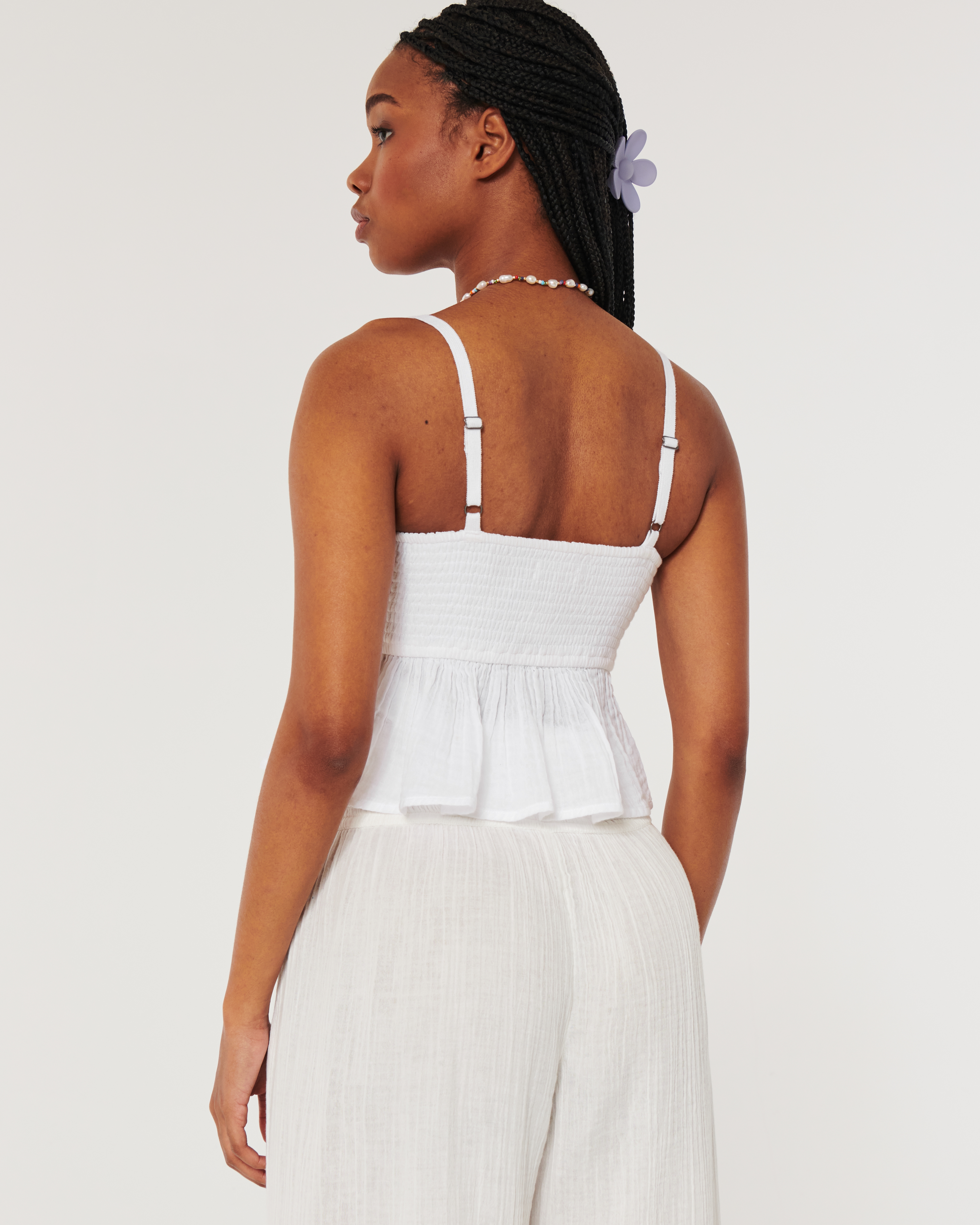 Easy Crochet-Style Gauze Babydoll Top