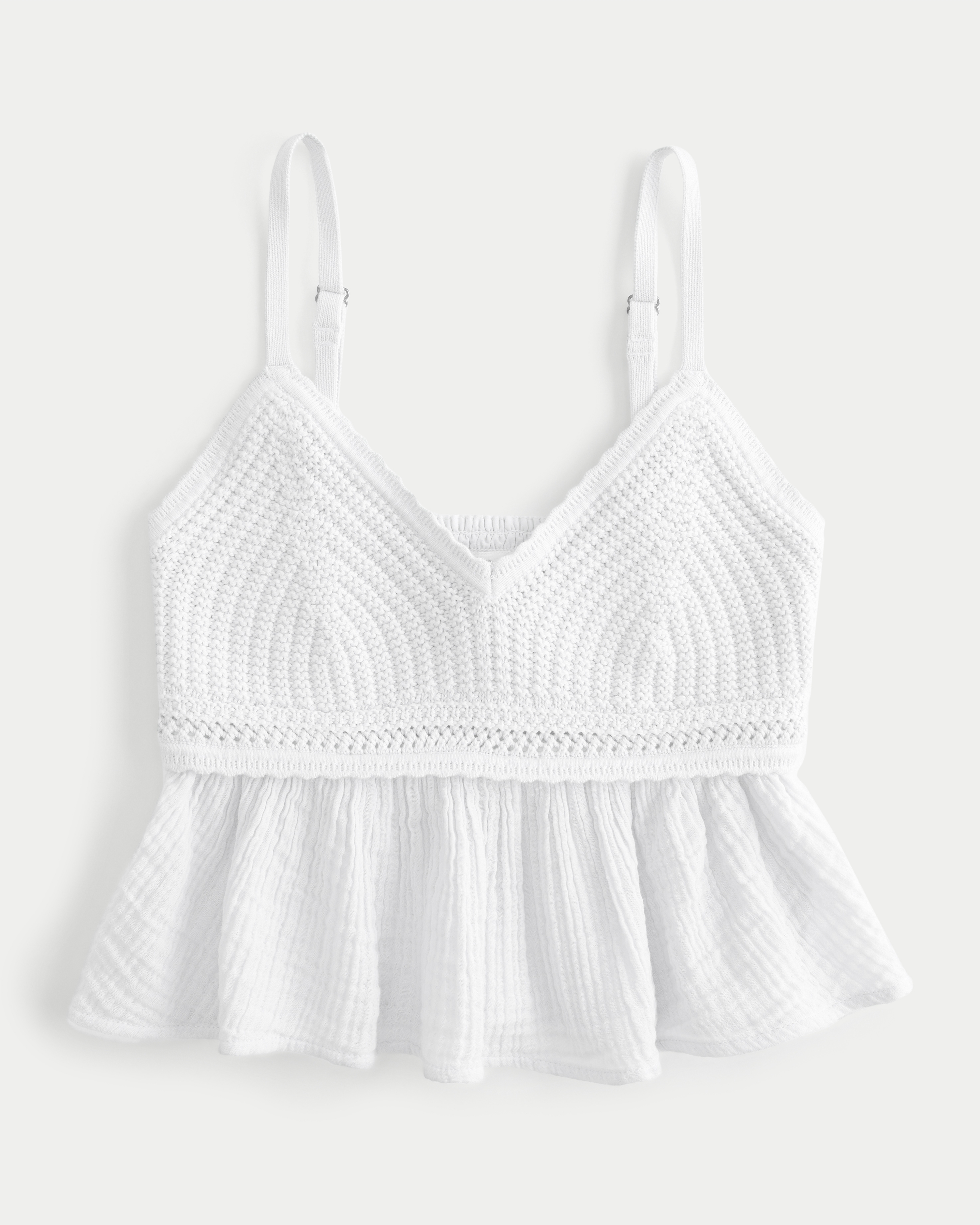 Easy Crochet-Style Gauze Babydoll Top