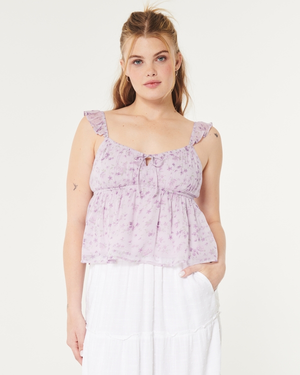 Chiffon Babydoll Top