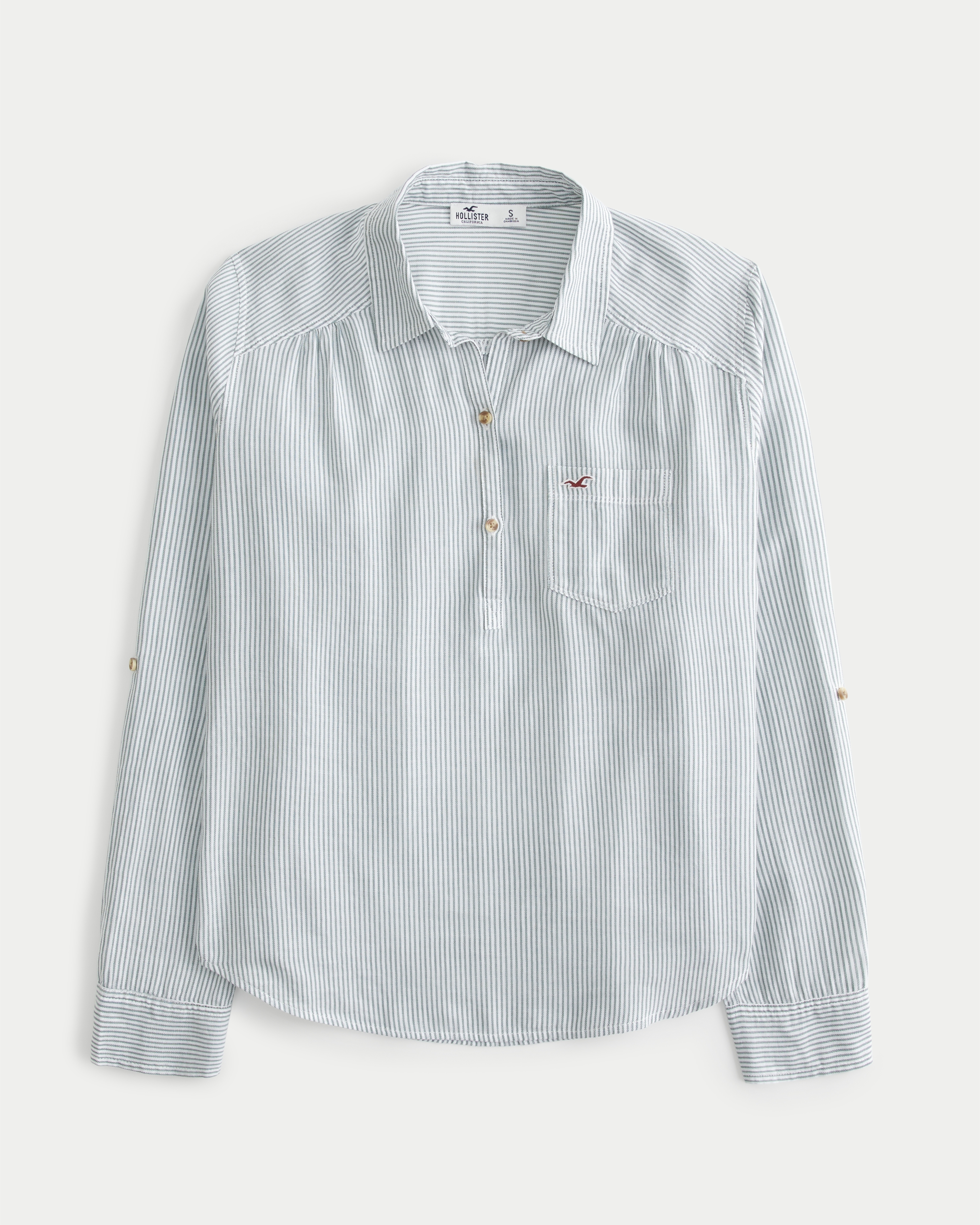 Hollister popover outlet shirt