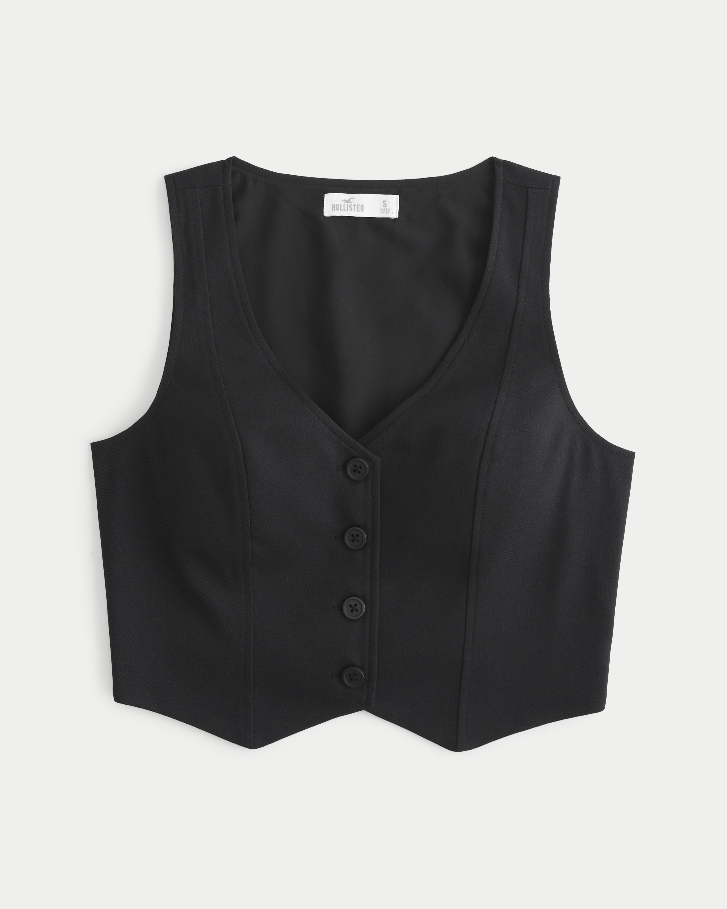 V-Neck Button-Through Vest