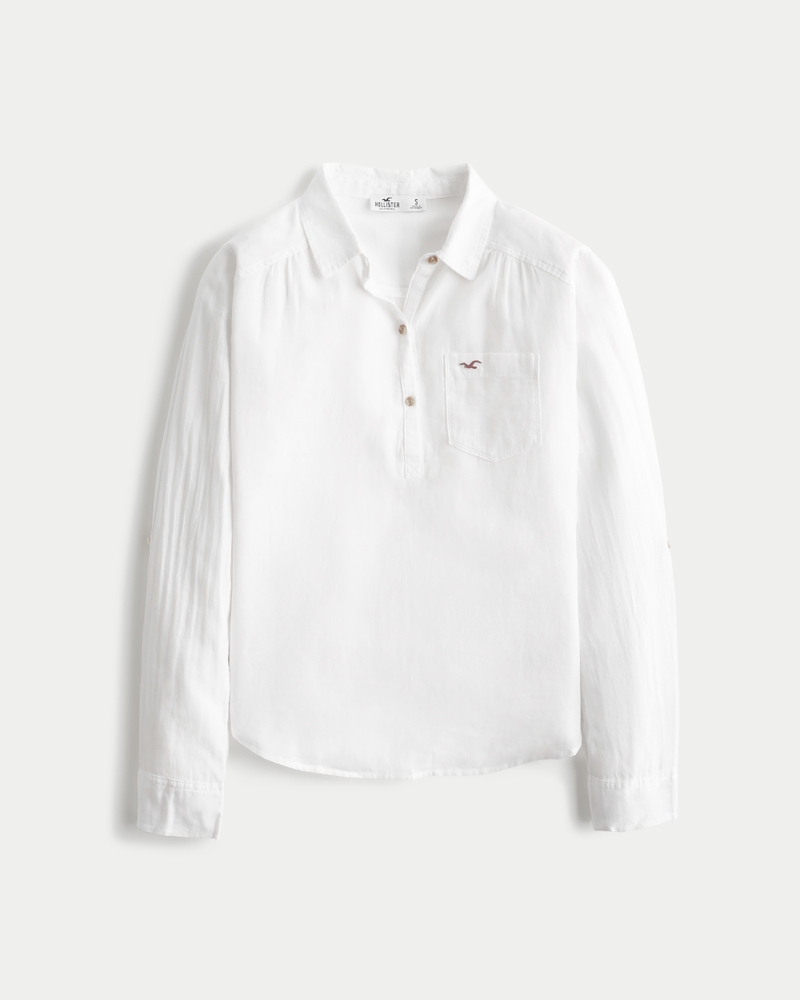 Hollister store popover shirt