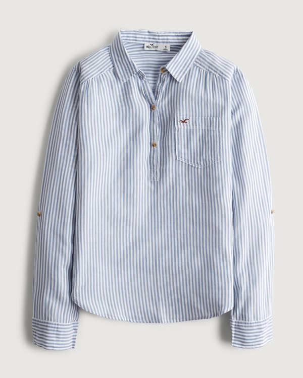 Easy Lightweight Cotton Popover Shirt