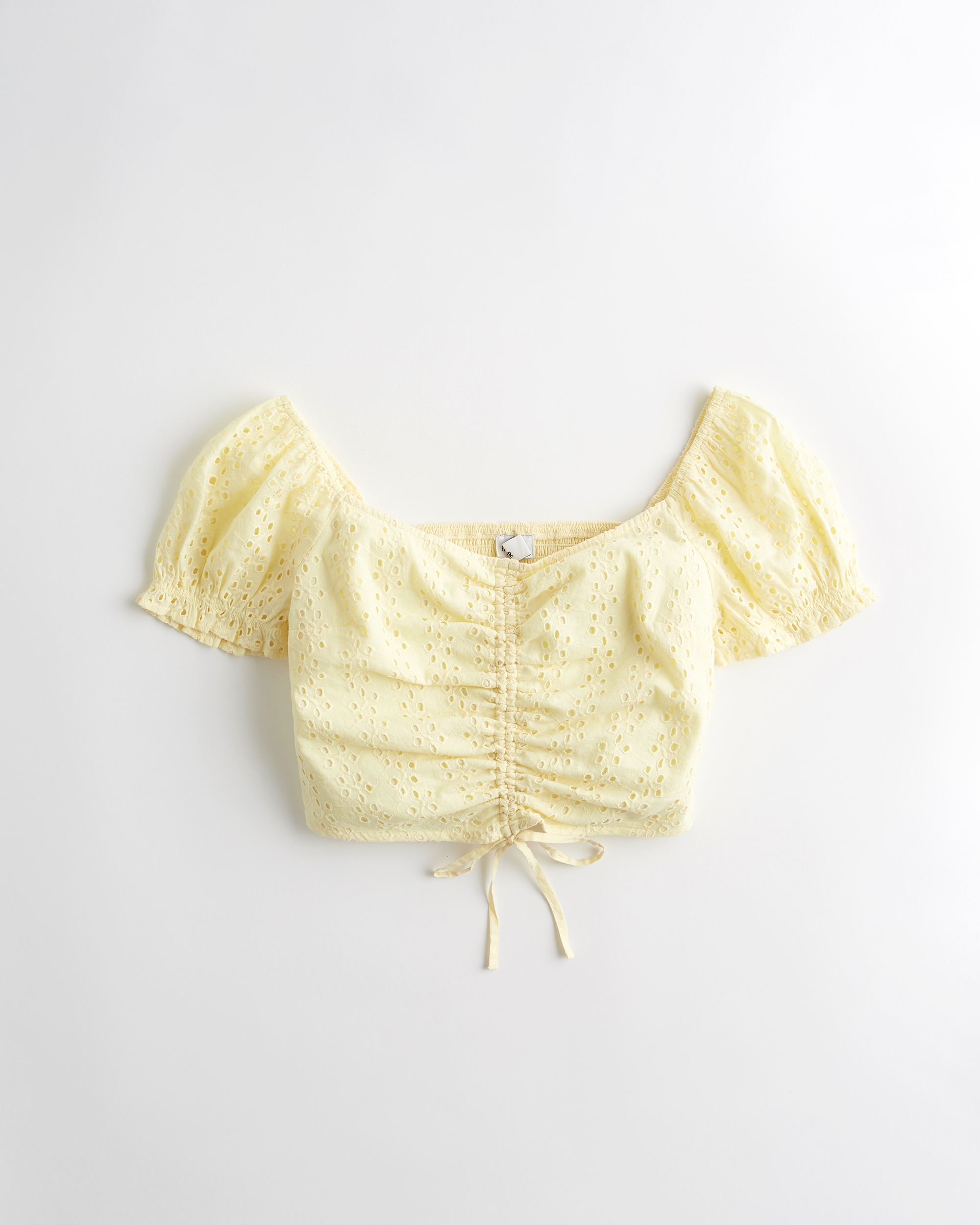 hollister yellow crop top