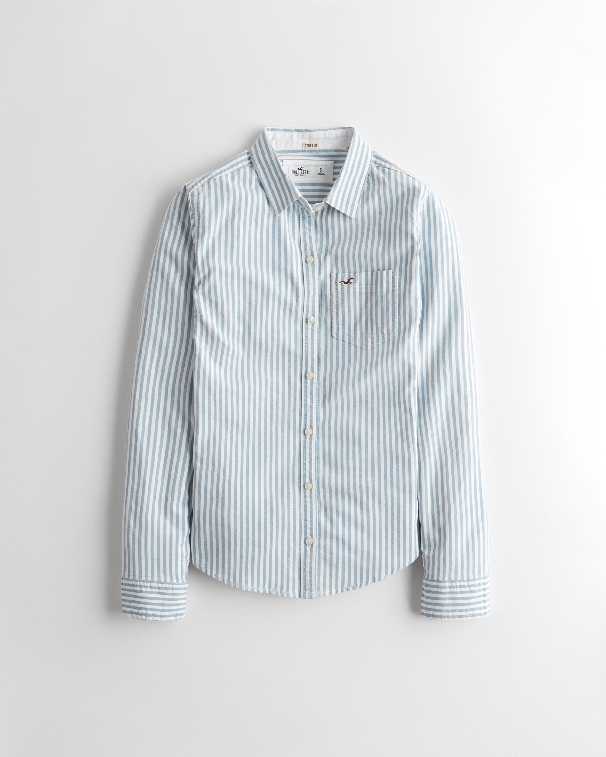 Hollister Womens Button Down Shirts in Womens Tops