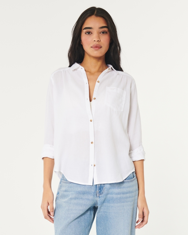 Women s Shirts Blouses Hollister Co