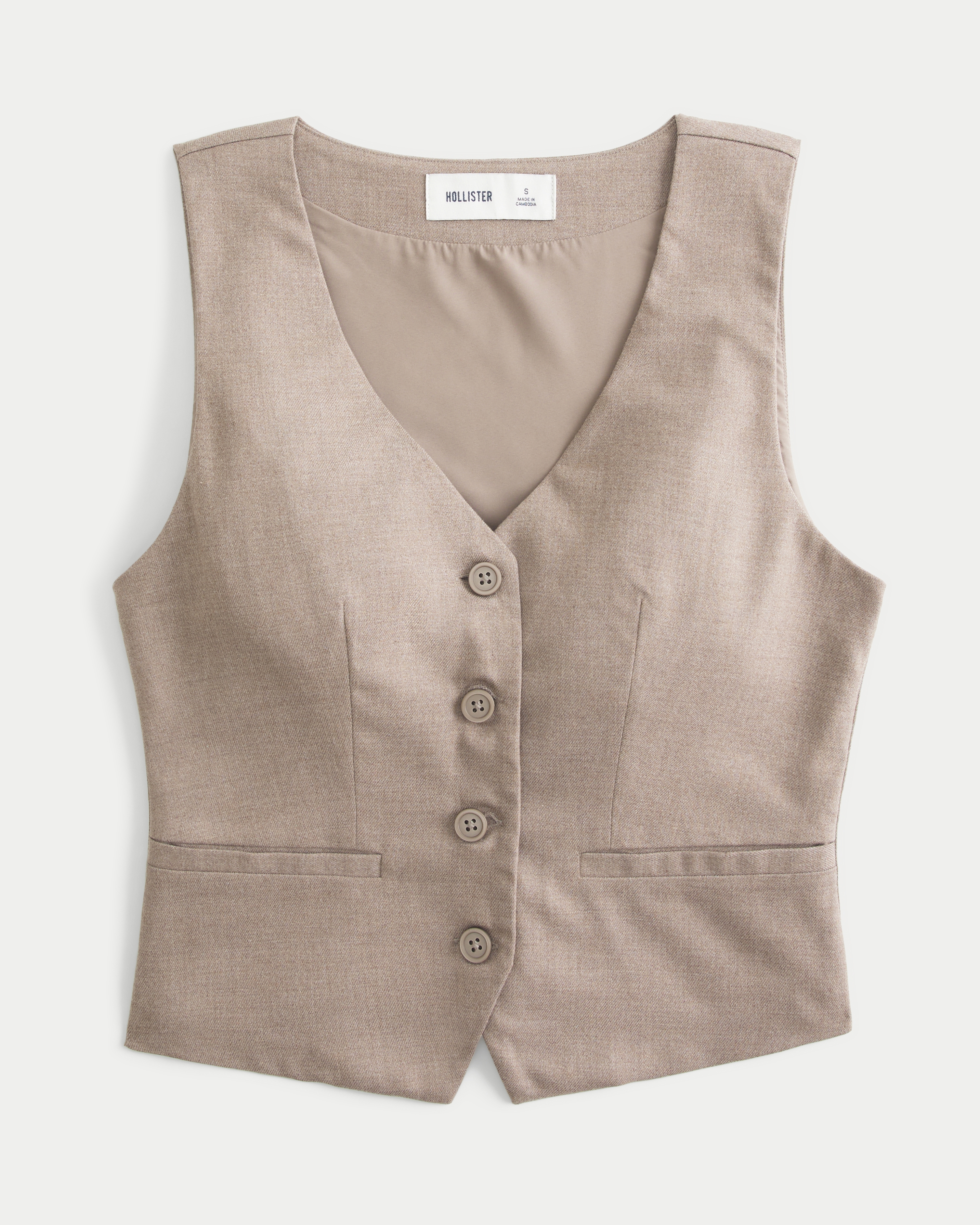 Longer-Length Button-Through Vest