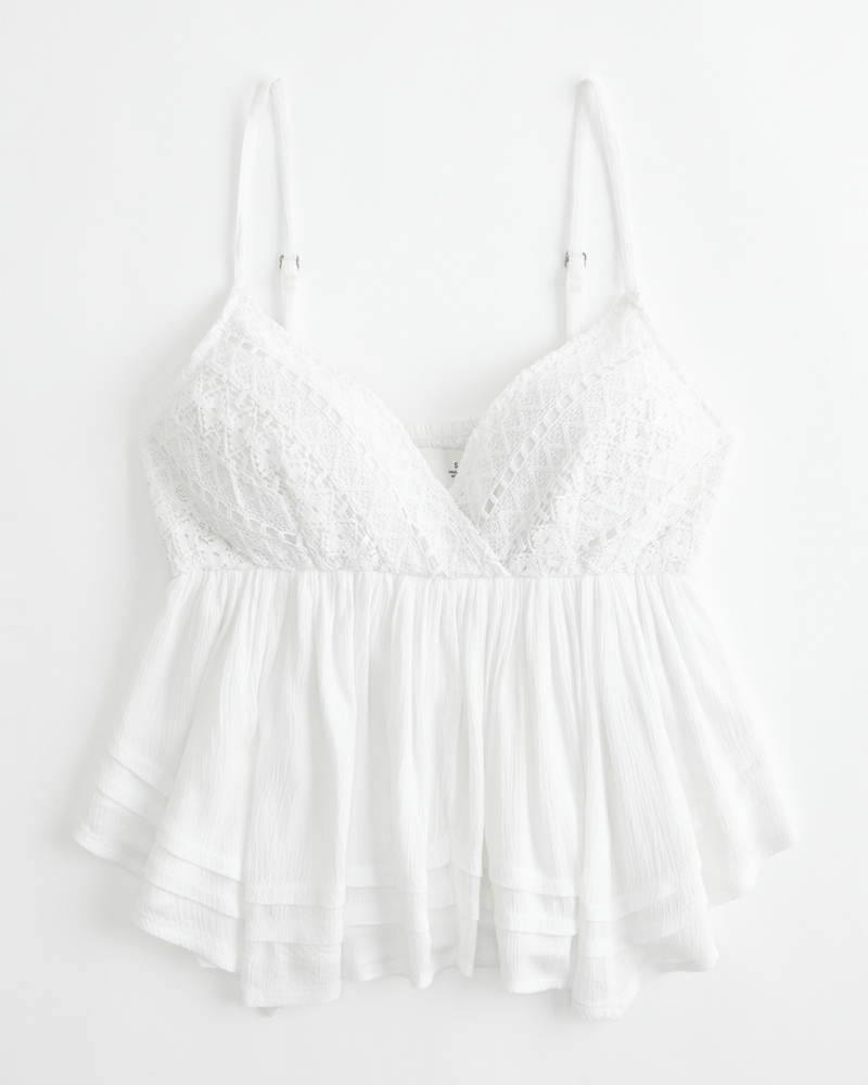 Lace Bust Babydoll Top