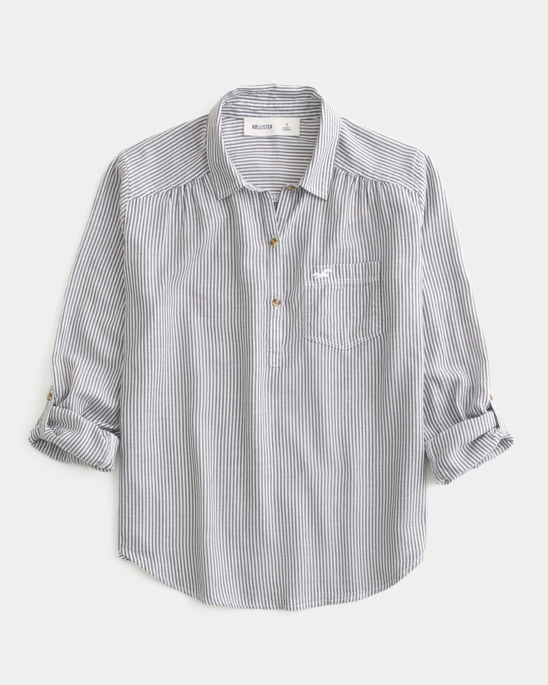Hollister popover shirt best sale